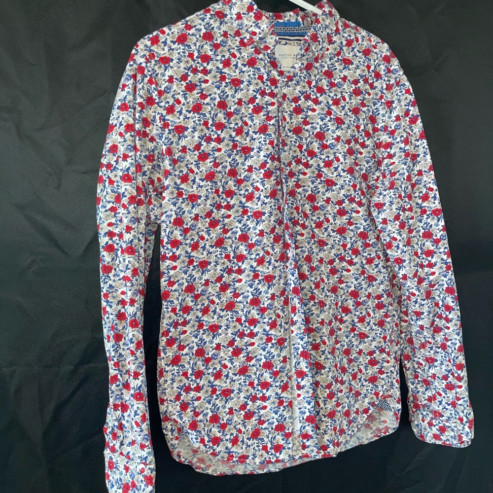 Cactus man floral shirt